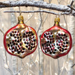 Load image into Gallery viewer, Pomegranate Half Tree Bauble Duo