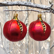 Load image into Gallery viewer, Pomegranate Half Tree Bauble Duo
