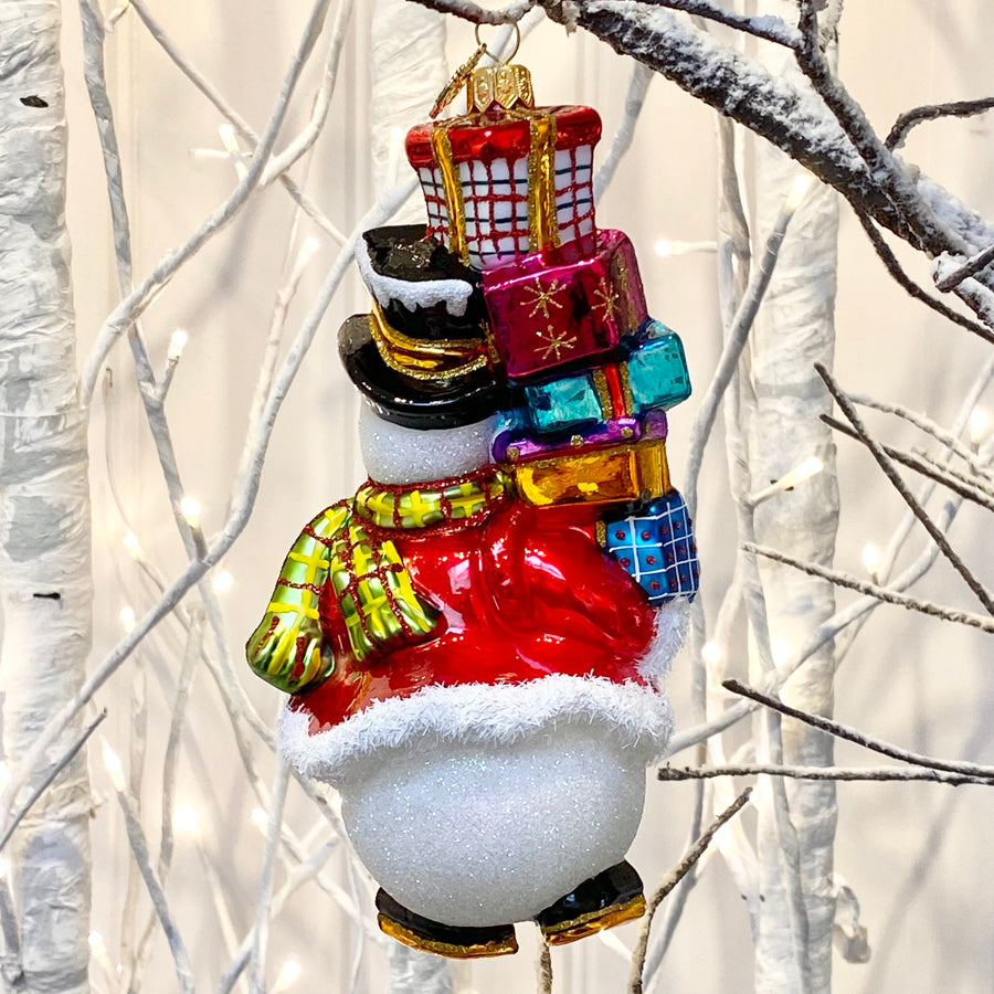 Snowman with Presents Decoration