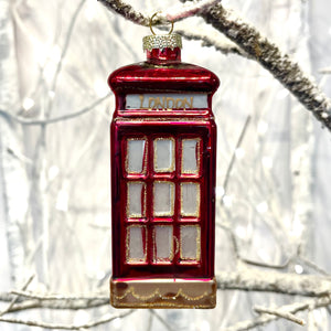 London Telephone Box Tree Bauble