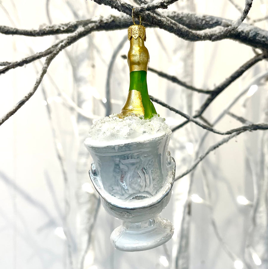 Champagne on Ice Tree Ornament