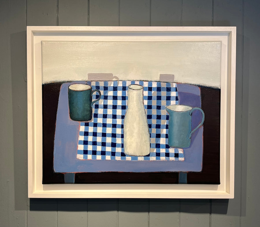 Still Life with Carafe and Gingham