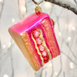Load image into Gallery viewer, Strawberry Gateau Slice Tree Ornament
