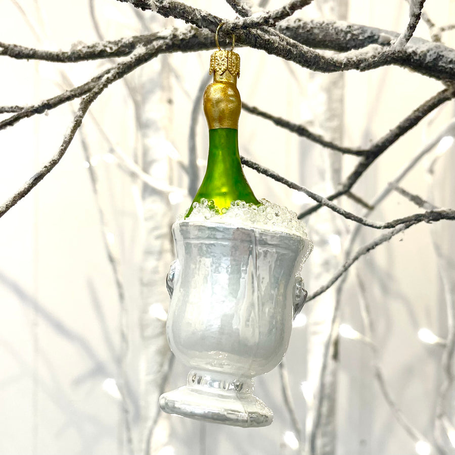 Champagne on Ice Tree Ornament