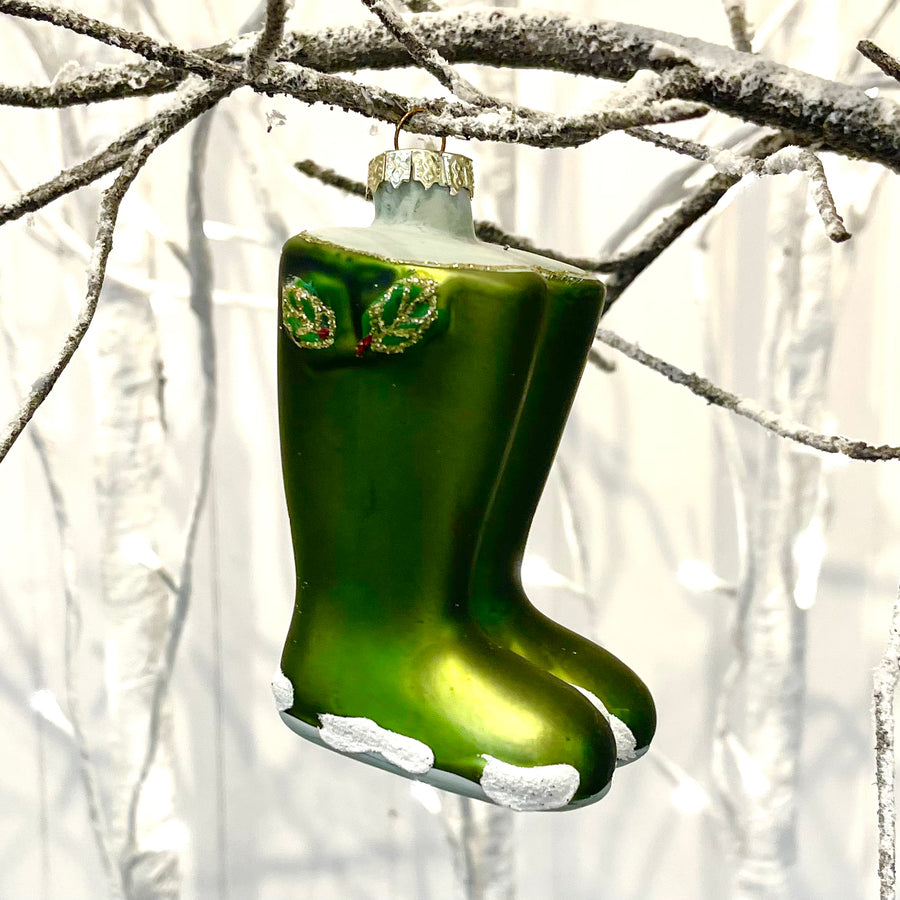 Green Wellies Tree Ornament