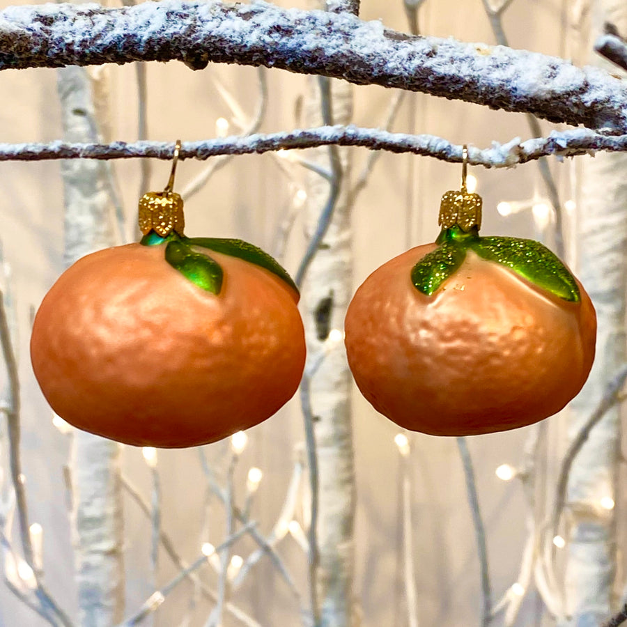 Clementine Tree Bauble Duo