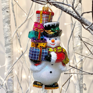 Snowman with Presents Decoration