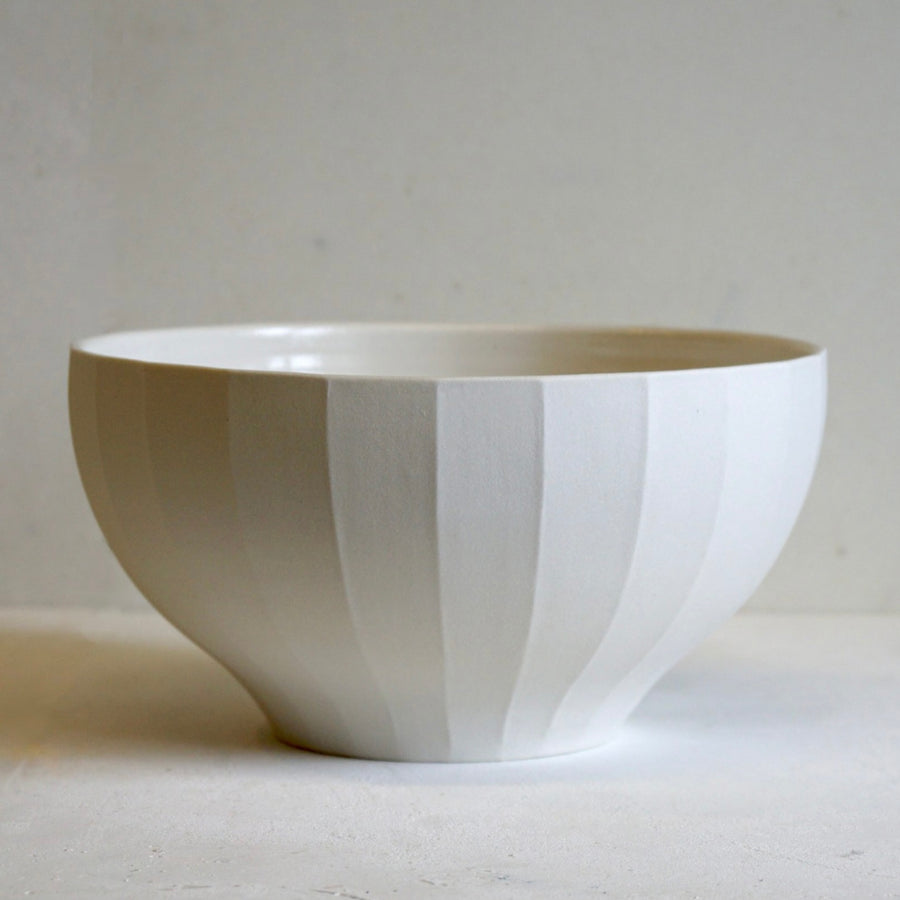 Porcelain Fluted Bowl by John Julian